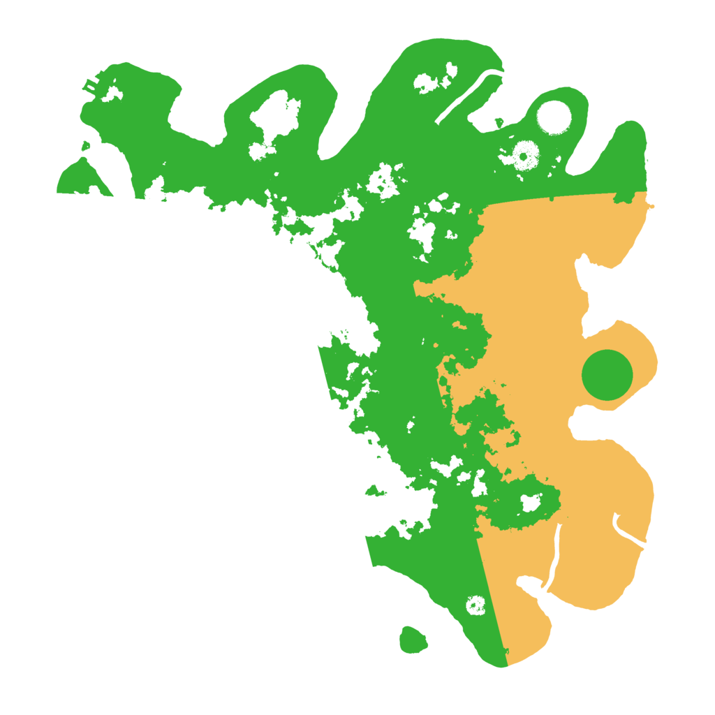 Biome Rust Map: Procedural Map, Size: 3700, Seed: 865224