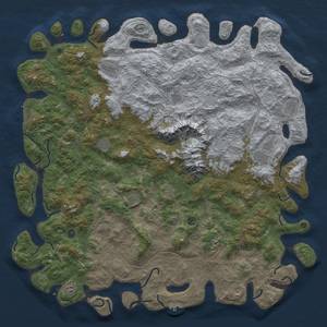 Thumbnail Rust Map: Procedural Map, Size: 6000, Seed: 1494435852, 18 Monuments