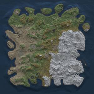 Thumbnail Rust Map: Procedural Map, Size: 4500, Seed: 1634998506, 18 Monuments