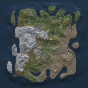 Thumbnail Rust Map: Procedural Map, Size: 3650, Seed: 113089015, 15 Monuments