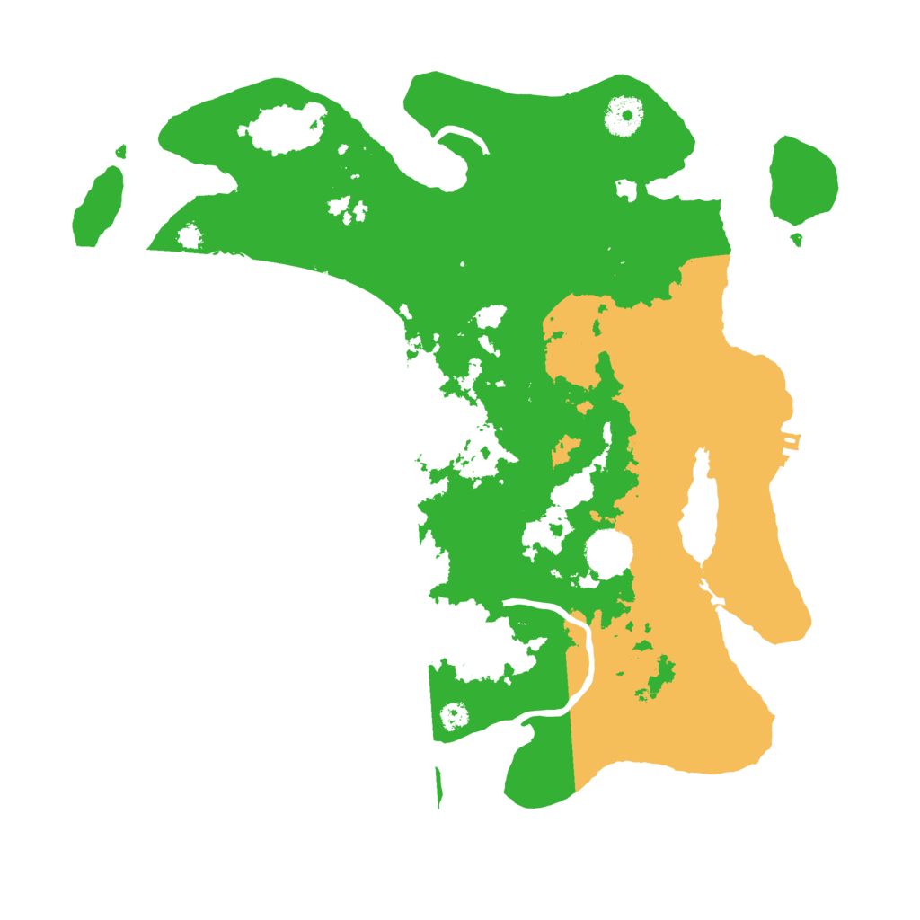 Biome Rust Map: Procedural Map, Size: 3500, Seed: 7240581