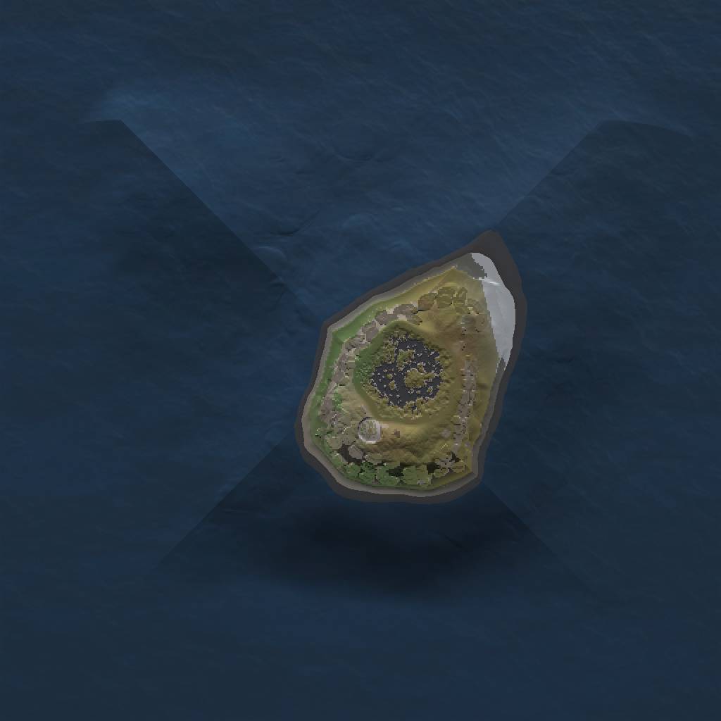 Rust Map: Procedural Map, Size: 1000, Seed: 1919699033, 3 Monuments