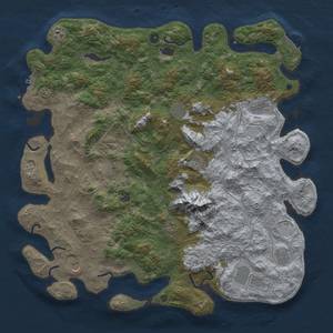 Thumbnail Rust Map: Procedural Map, Size: 5000, Seed: 1421376403, 18 Monuments