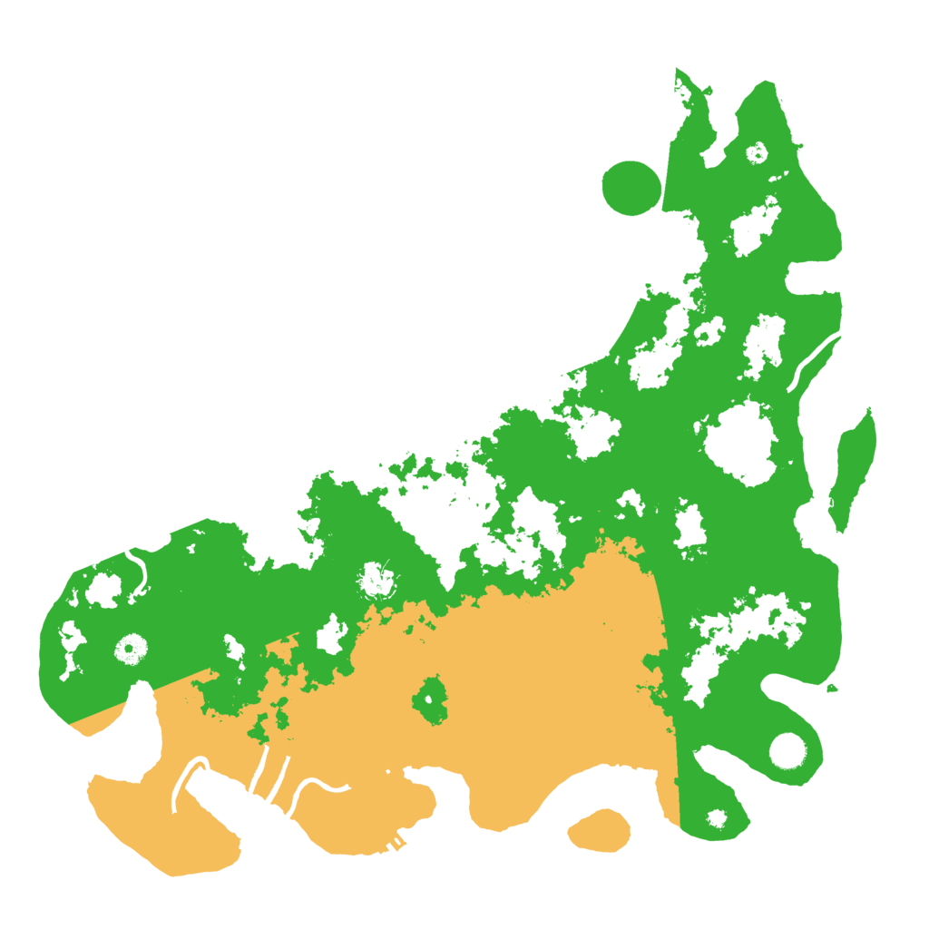 Biome Rust Map: Procedural Map, Size: 4500, Seed: 131664120