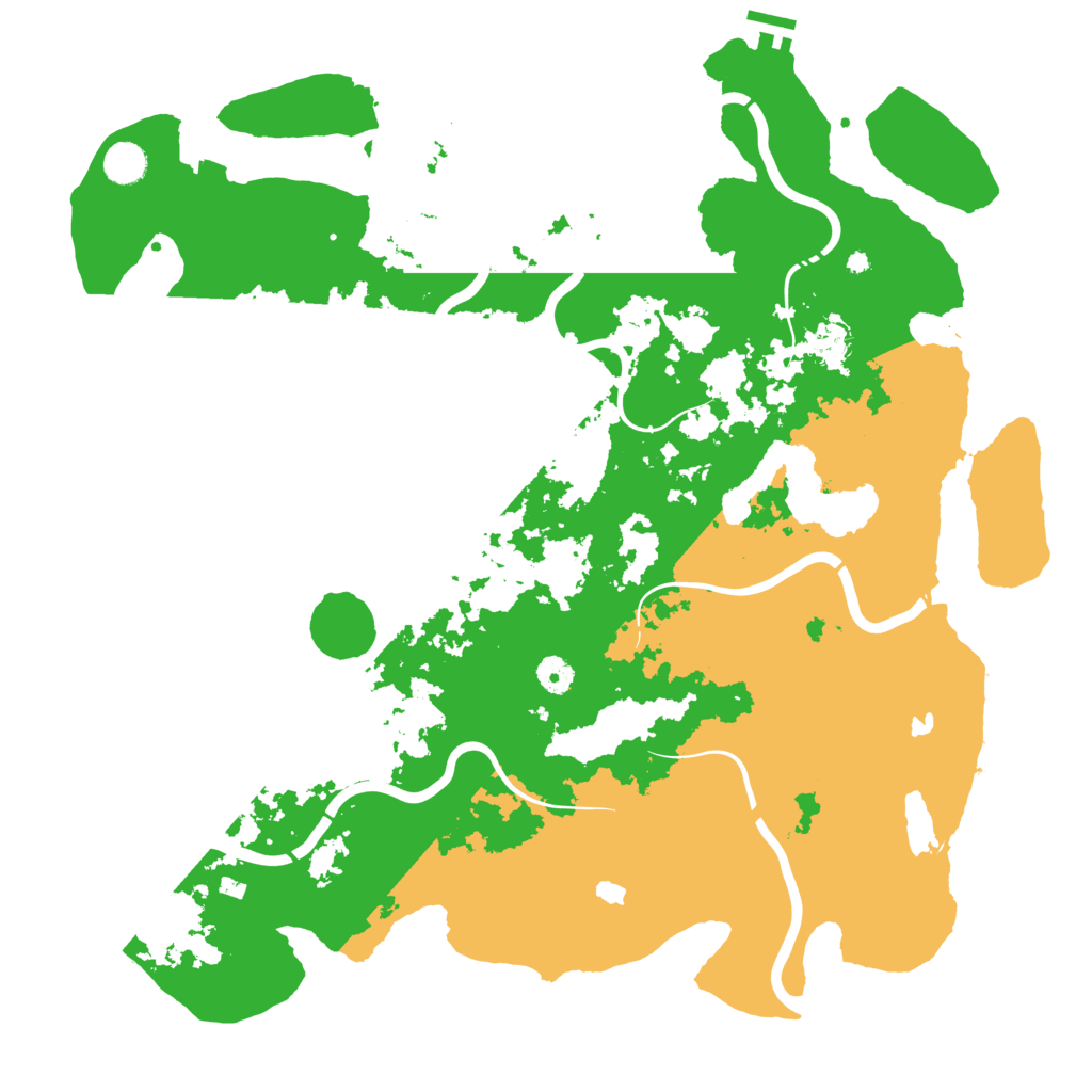 Biome Rust Map: Procedural Map, Size: 4500, Seed: 1048190219