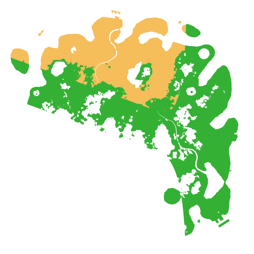 Biome Rust Map: Procedural Map, Size: 4200, Seed: 805058844