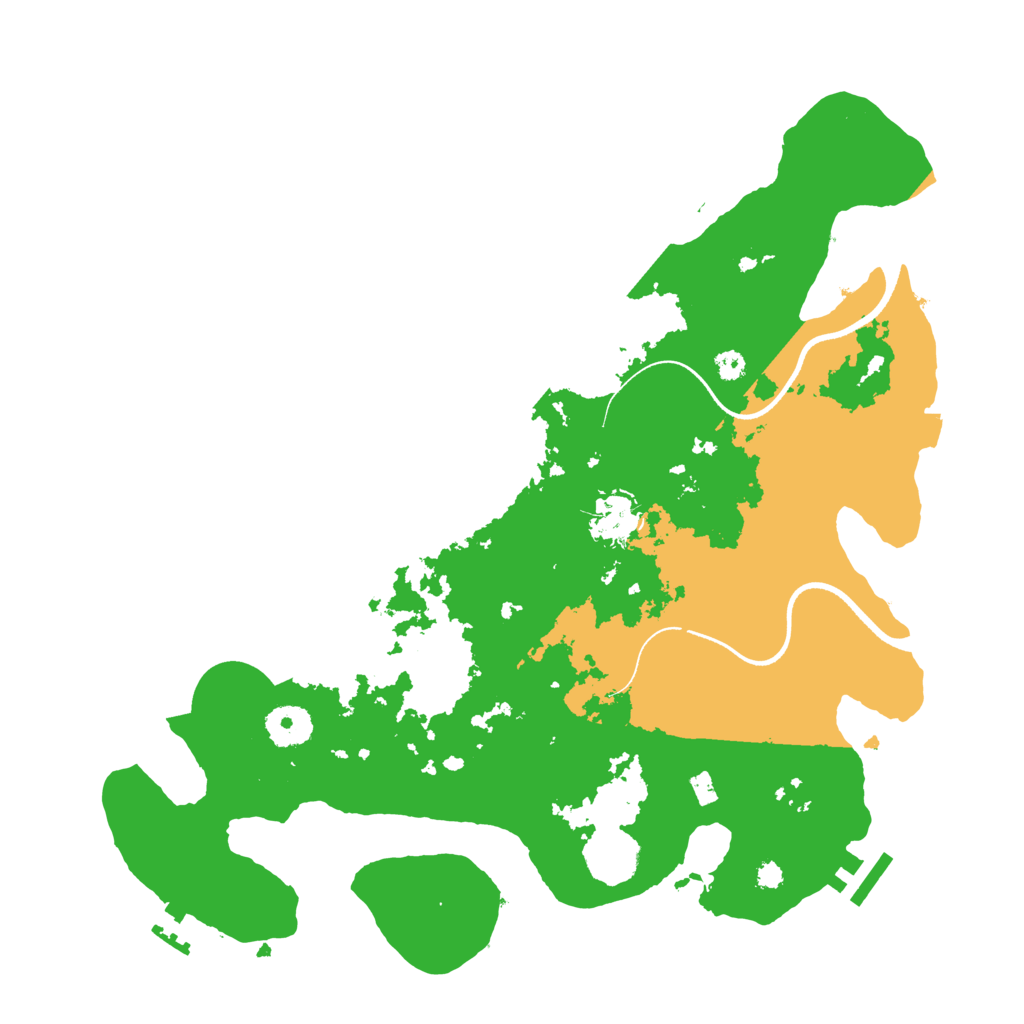 Biome Rust Map: Procedural Map, Size: 3500, Seed: 30523