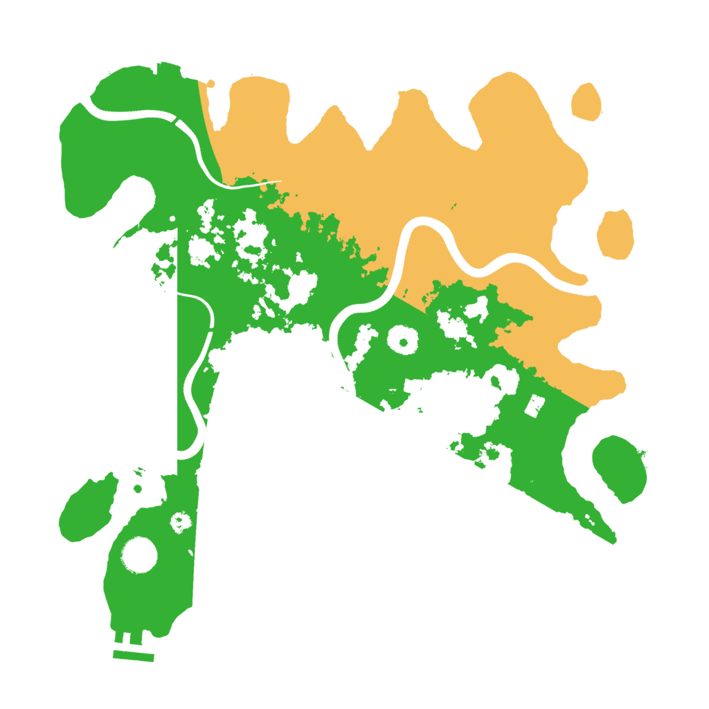 Biome Rust Map: Procedural Map, Size: 3500, Seed: 727418368