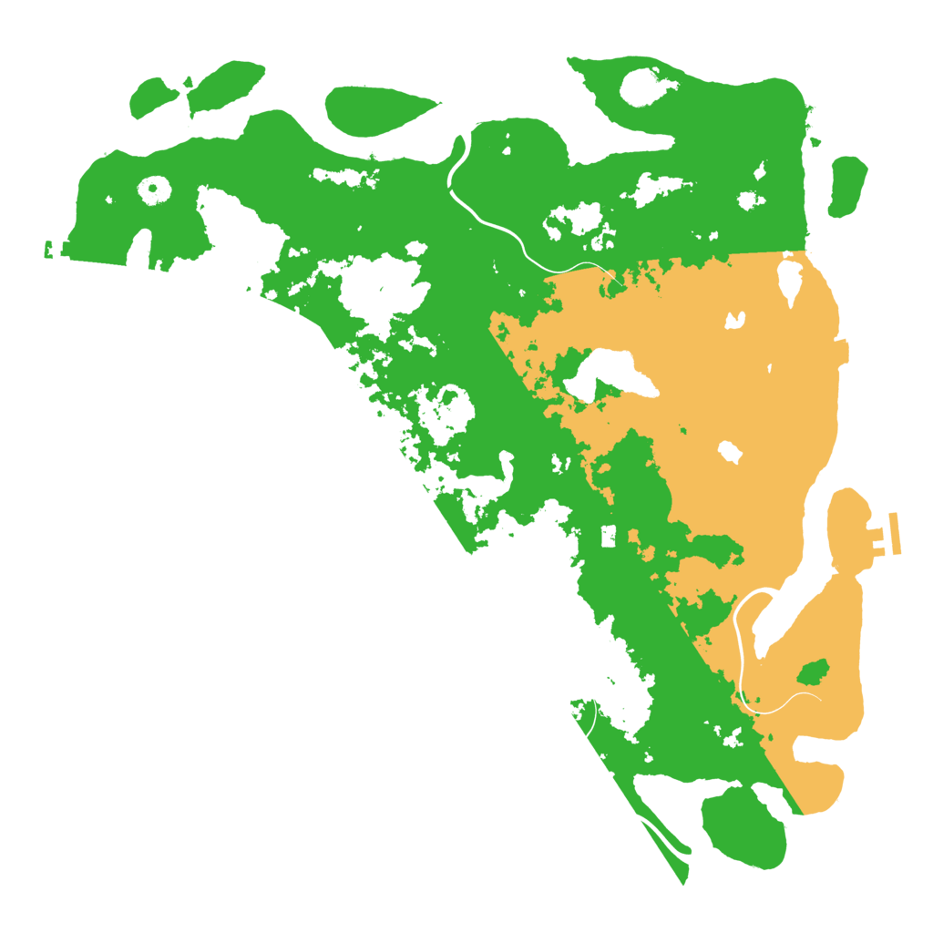 Biome Rust Map: Procedural Map, Size: 4500, Seed: 1819651455