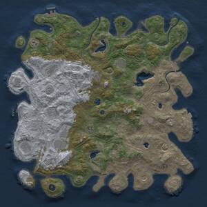 Thumbnail Rust Map: Procedural Map, Size: 4750, Seed: 622373792, 17 Monuments