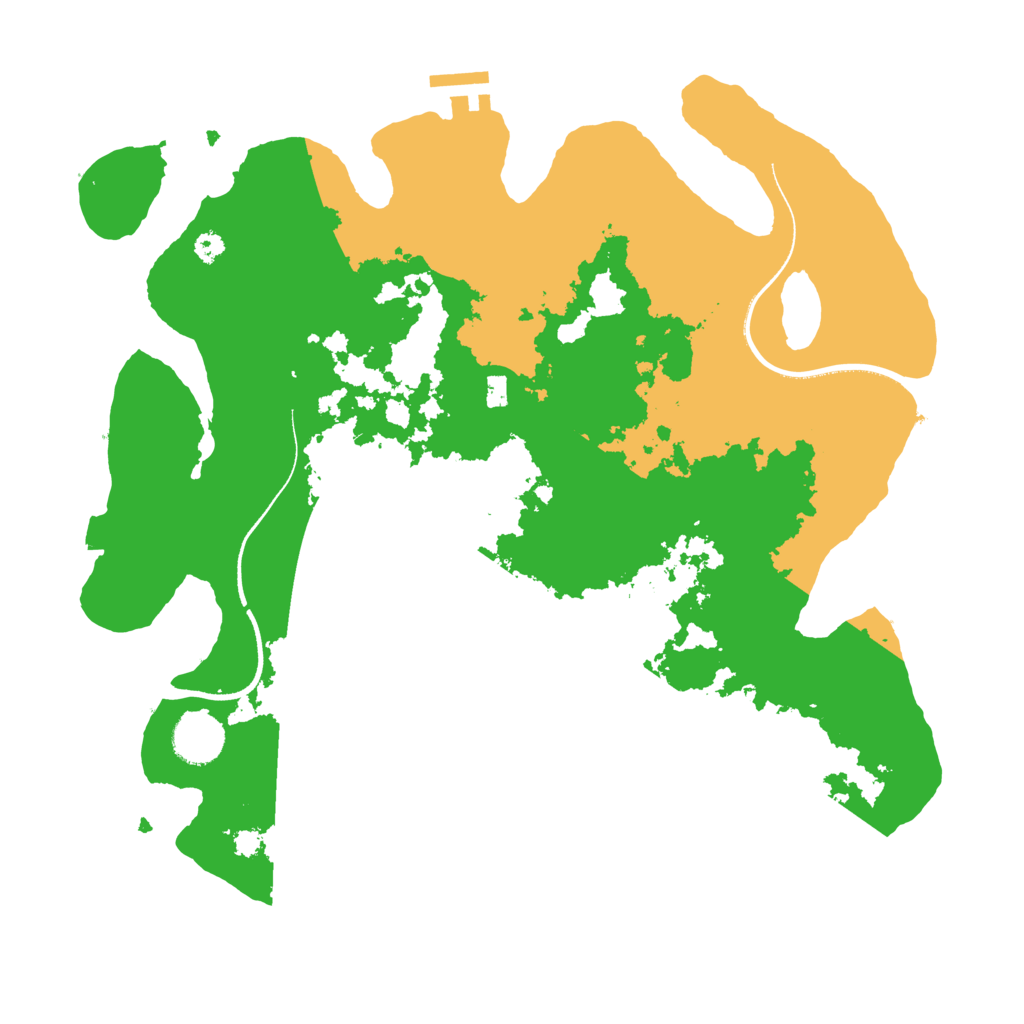 Biome Rust Map: Procedural Map, Size: 3500, Seed: 1771281271