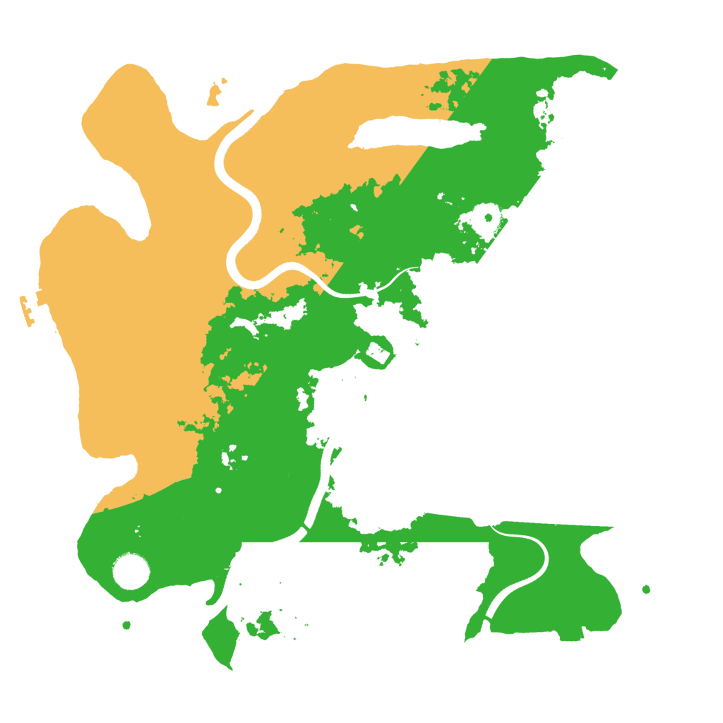 Biome Rust Map: Procedural Map, Size: 3500, Seed: 54656