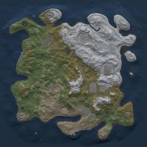 Thumbnail Rust Map: Procedural Map, Size: 3750, Seed: 35, 16 Monuments