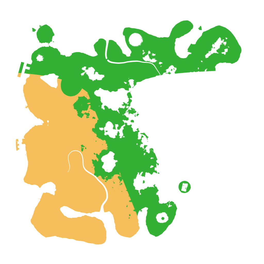 Biome Rust Map: Procedural Map, Size: 3500, Seed: 509298729