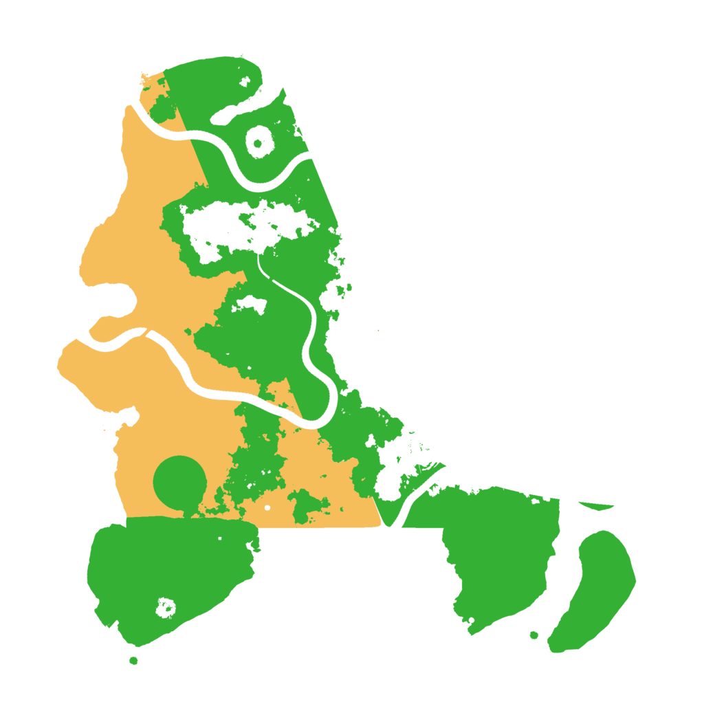 Biome Rust Map: Procedural Map, Size: 3500, Seed: 2027614093