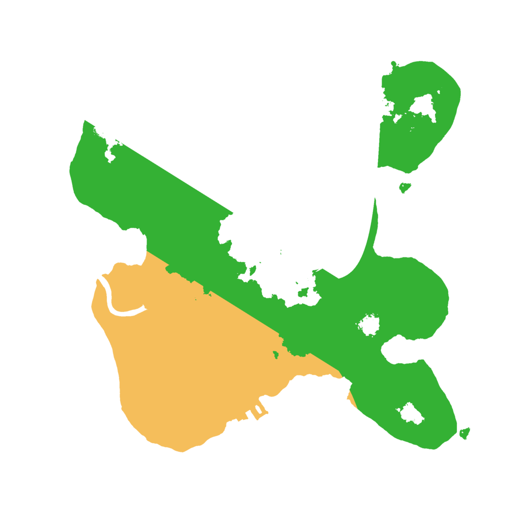 Biome Rust Map: Procedural Map, Size: 2300, Seed: 2564356