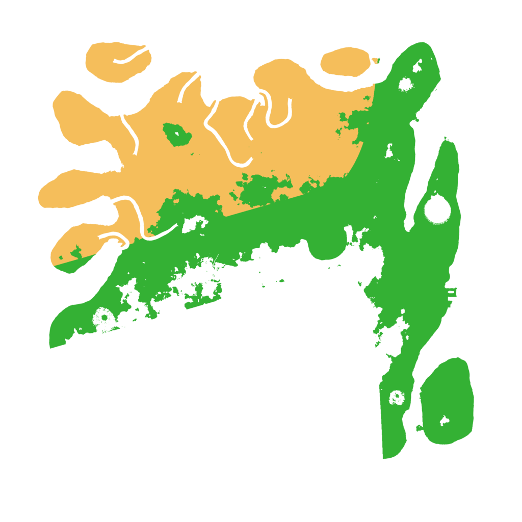 Biome Rust Map: Procedural Map, Size: 3500, Seed: 383415072