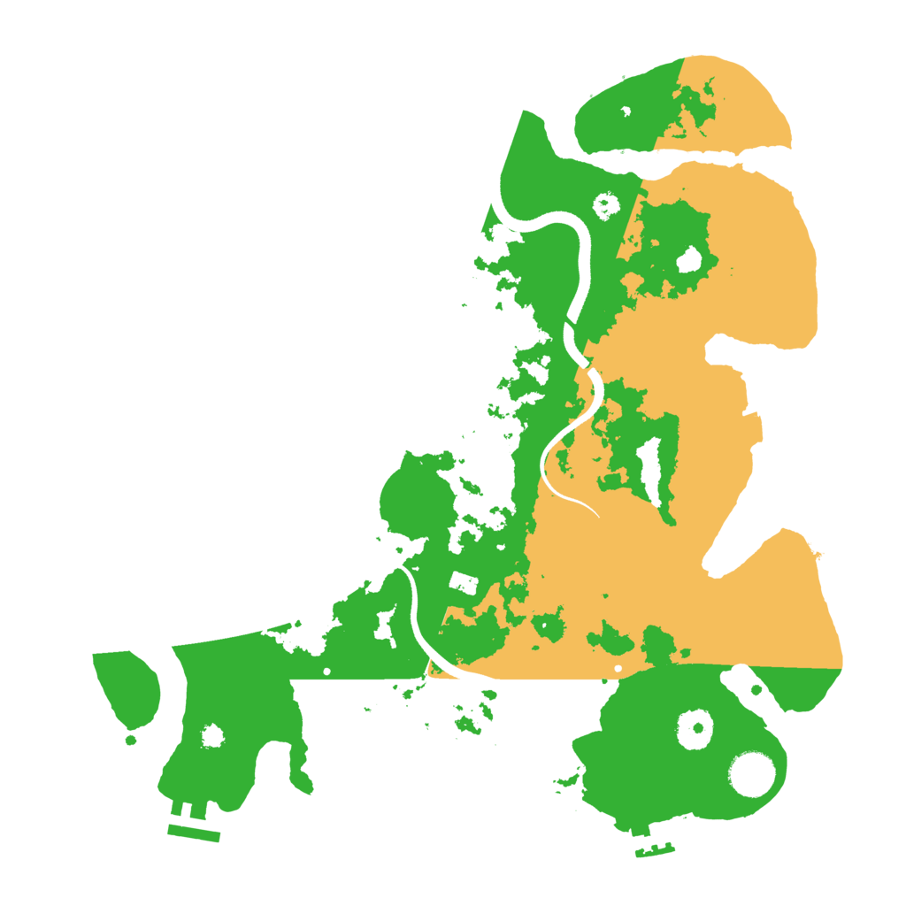 Biome Rust Map: Procedural Map, Size: 3500, Seed: 546547