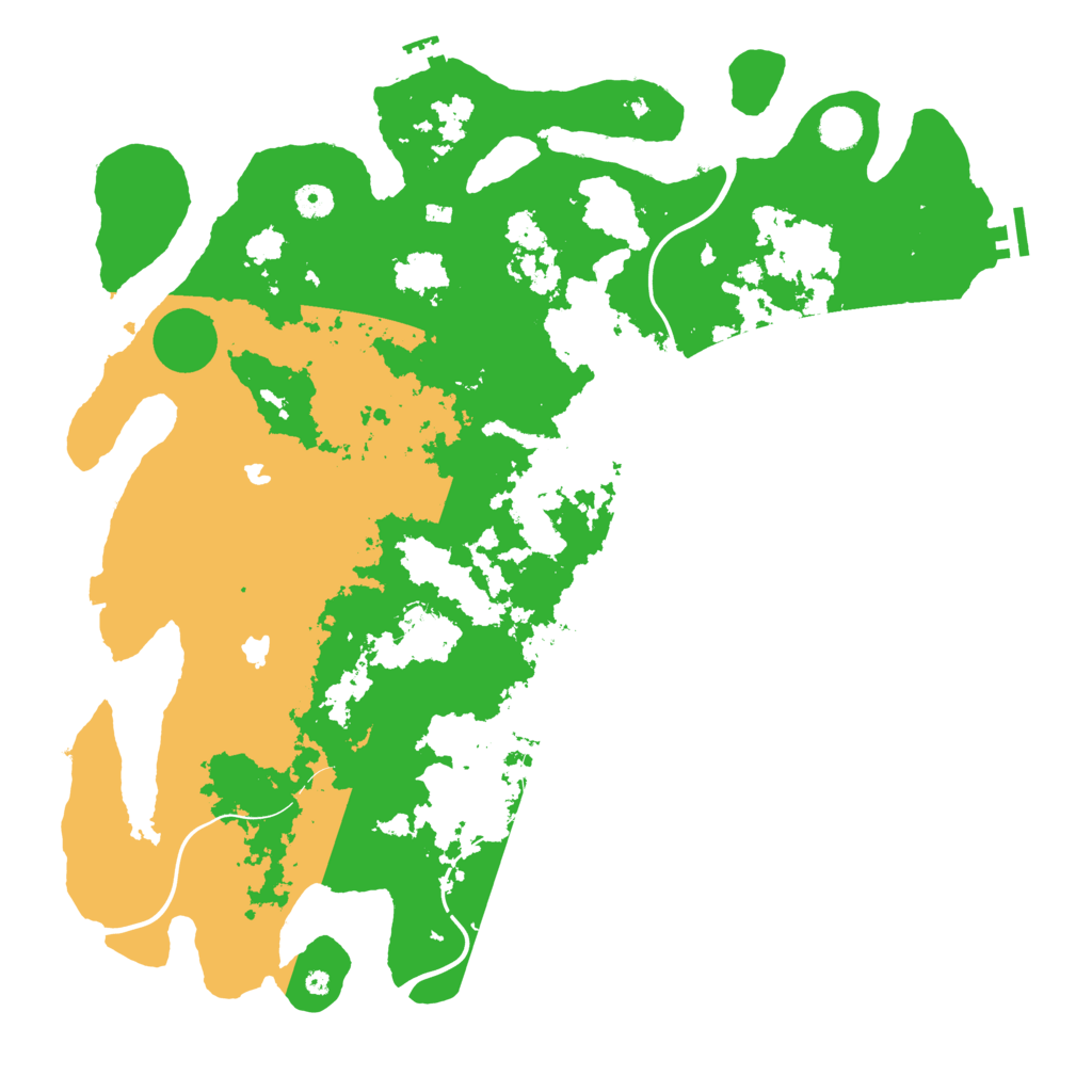 Biome Rust Map: Procedural Map, Size: 4500, Seed: 430147749