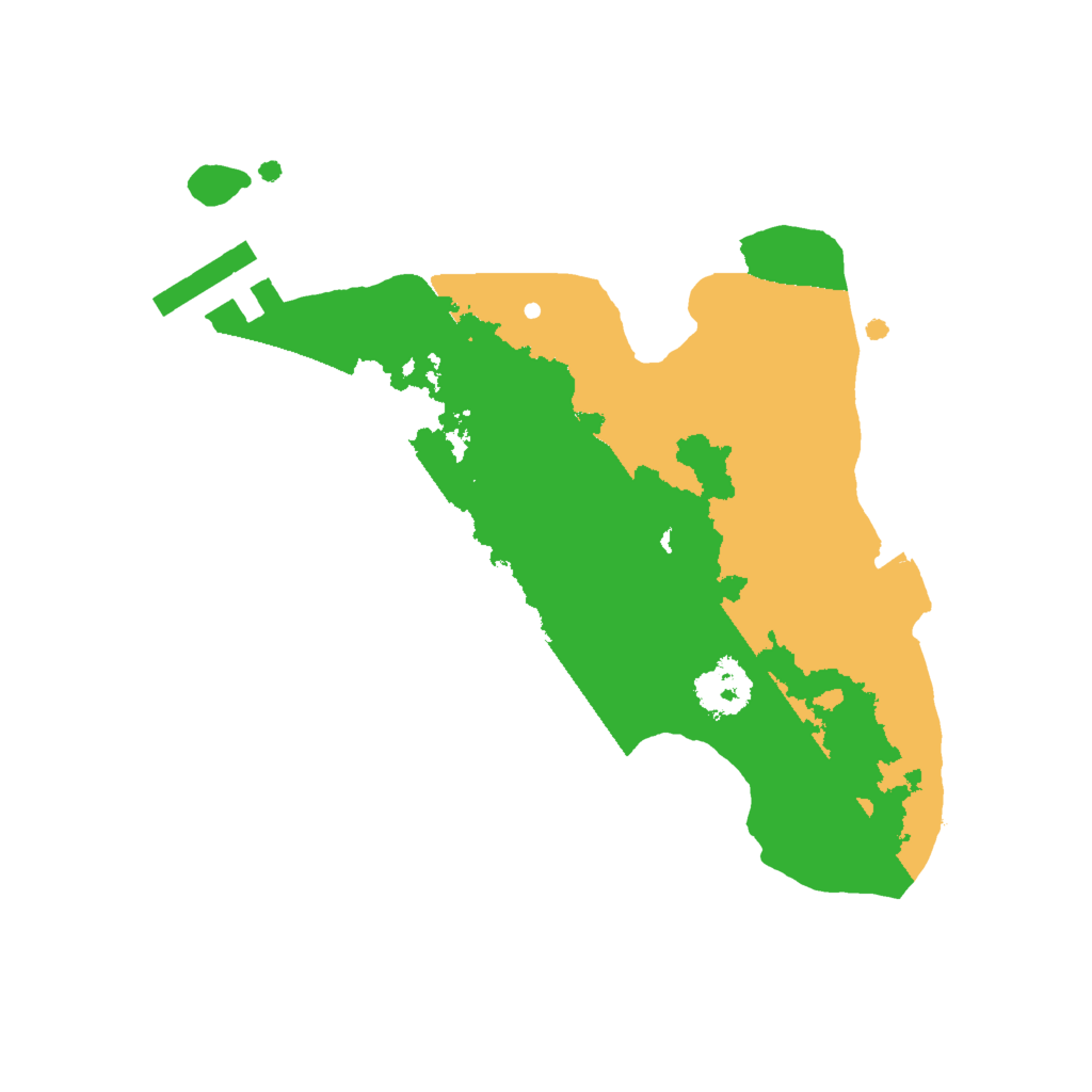 Biome Rust Map: Procedural Map, Size: 2000, Seed: 87654321