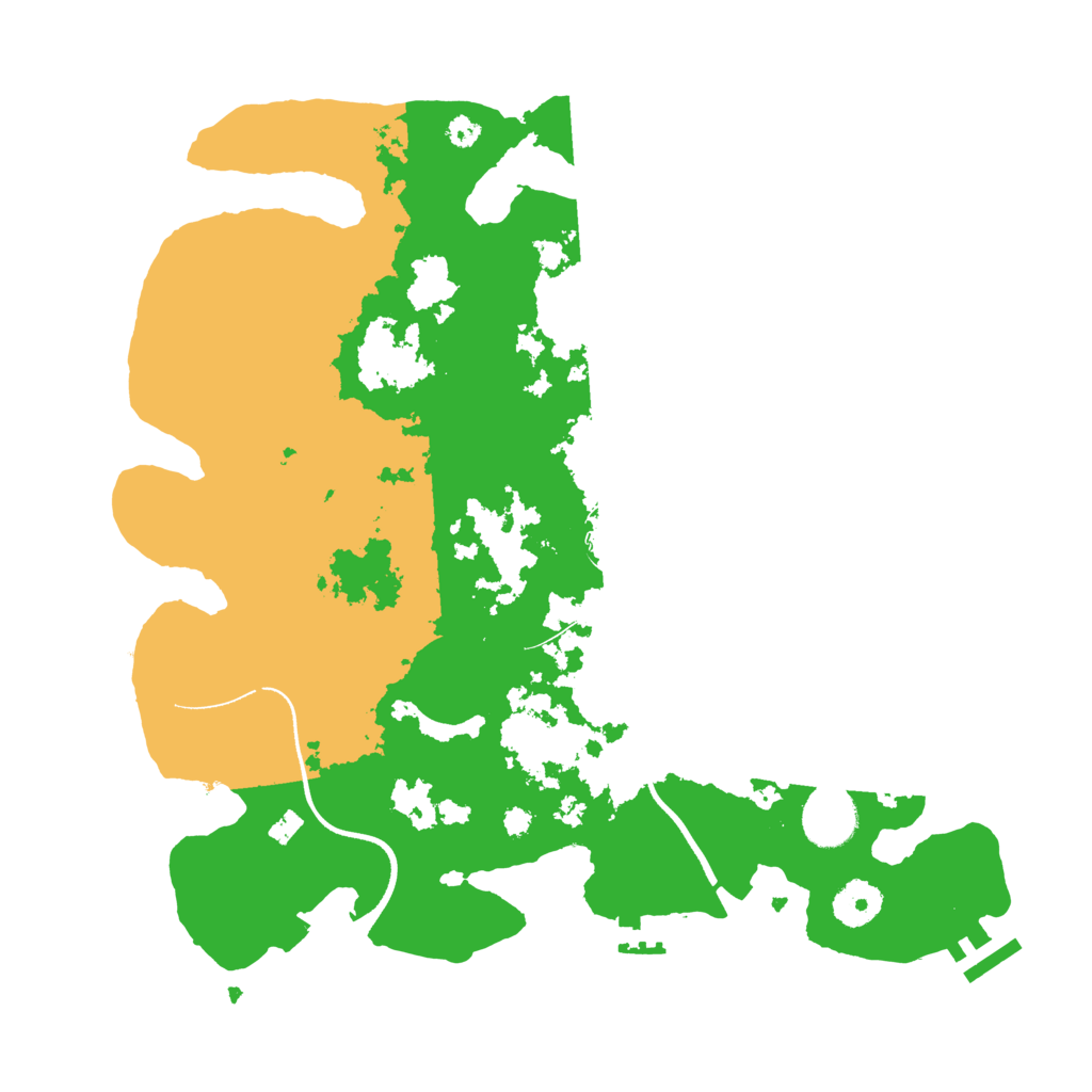 Biome Rust Map: Procedural Map, Size: 3500, Seed: 33331