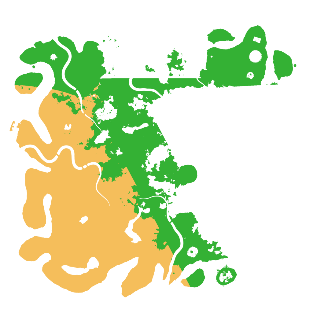 Biome Rust Map: Procedural Map, Size: 4500, Seed: 953187
