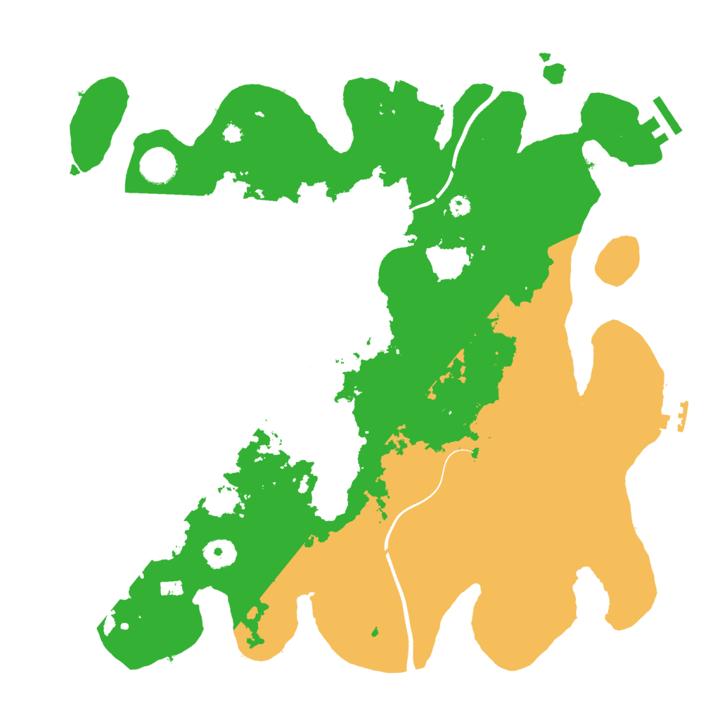 Biome Rust Map: Procedural Map, Size: 3500, Seed: 26899535