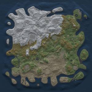 Thumbnail Rust Map: Procedural Map, Size: 4500, Seed: 290217914, 16 Monuments
