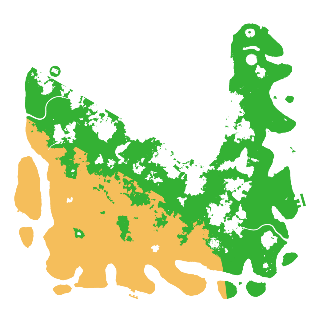 Biome Rust Map: Procedural Map, Size: 5000, Seed: 421
