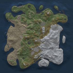 Thumbnail Rust Map: Procedural Map, Size: 3700, Seed: 1957198150, 16 Monuments