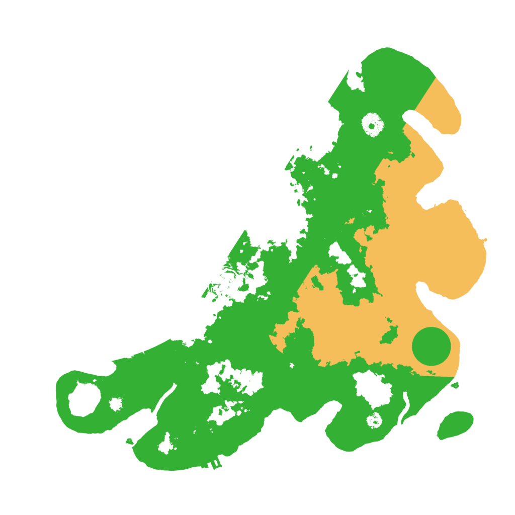 Biome Rust Map: Procedural Map, Size: 3500, Seed: 851617074