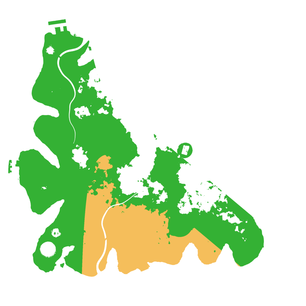 Biome Rust Map: Procedural Map, Size: 3500, Seed: 1956157803