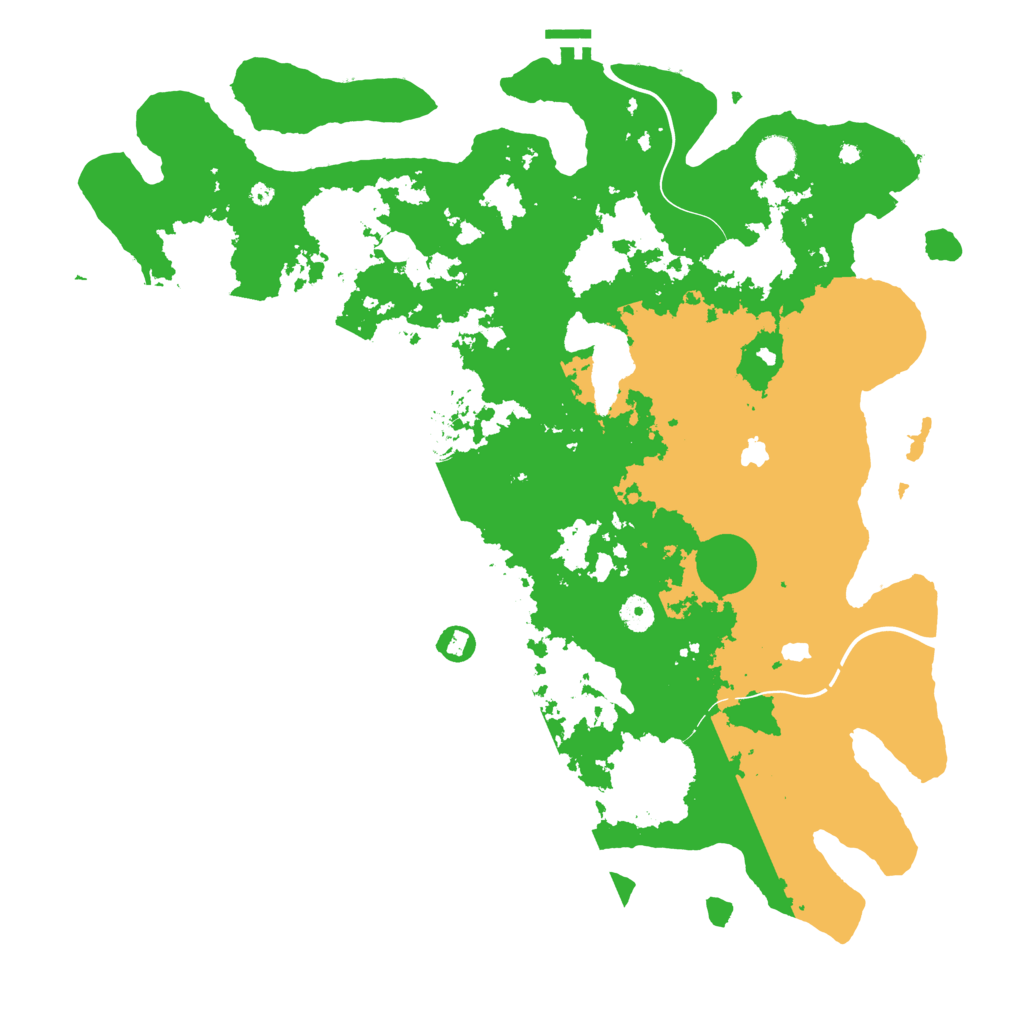Biome Rust Map: Procedural Map, Size: 4500, Seed: 304985373