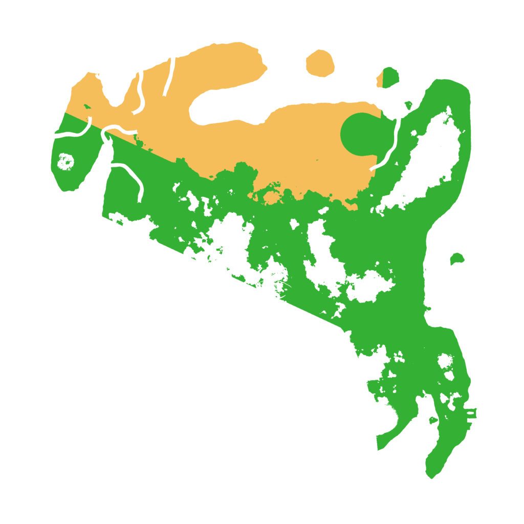 Biome Rust Map: Procedural Map, Size: 3200, Seed: 6887563