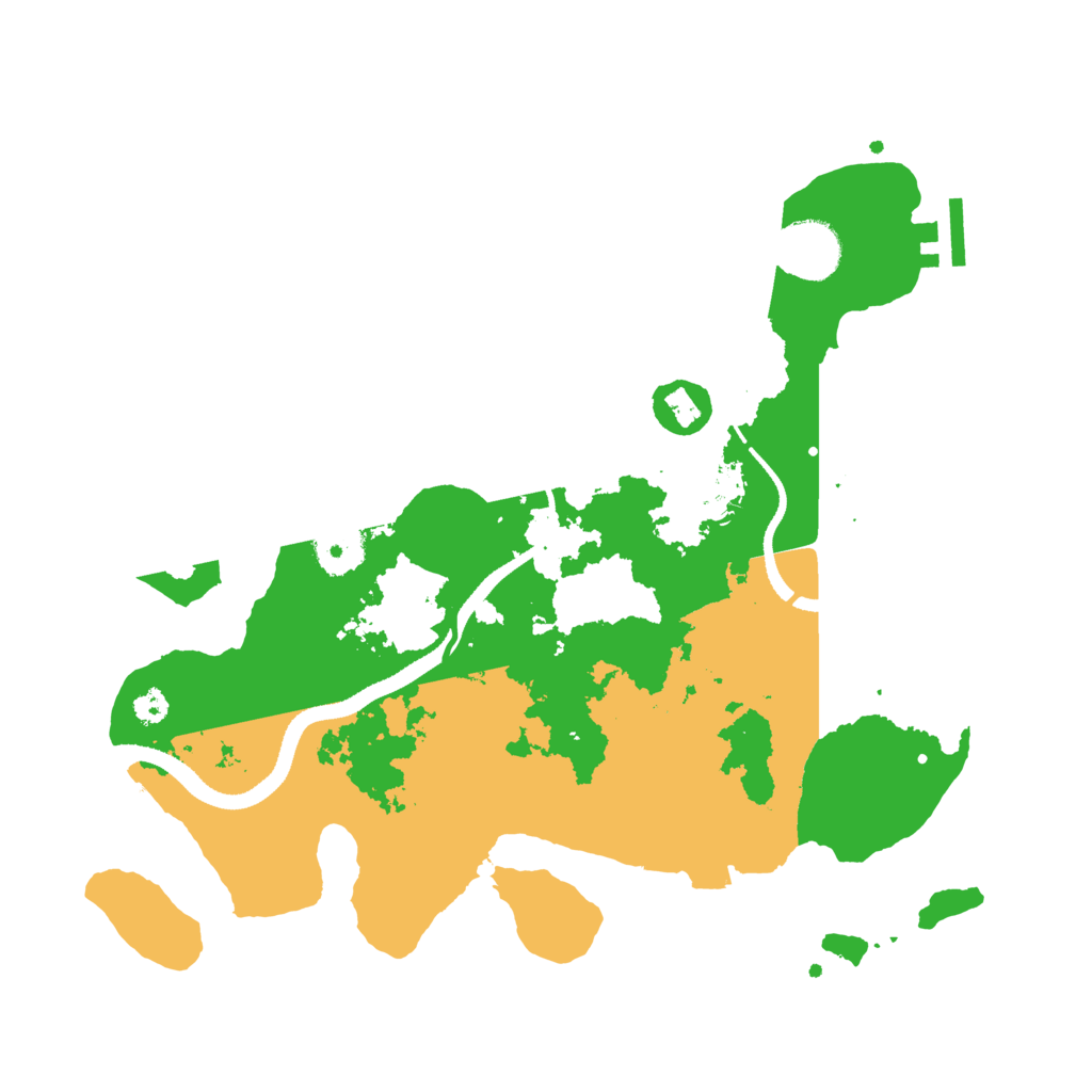 Biome Rust Map: Procedural Map, Size: 3250, Seed: 51437669