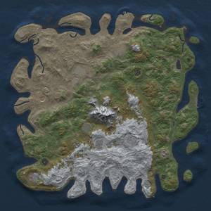 Thumbnail Rust Map: Procedural Map, Size: 5000, Seed: 8500, 18 Monuments