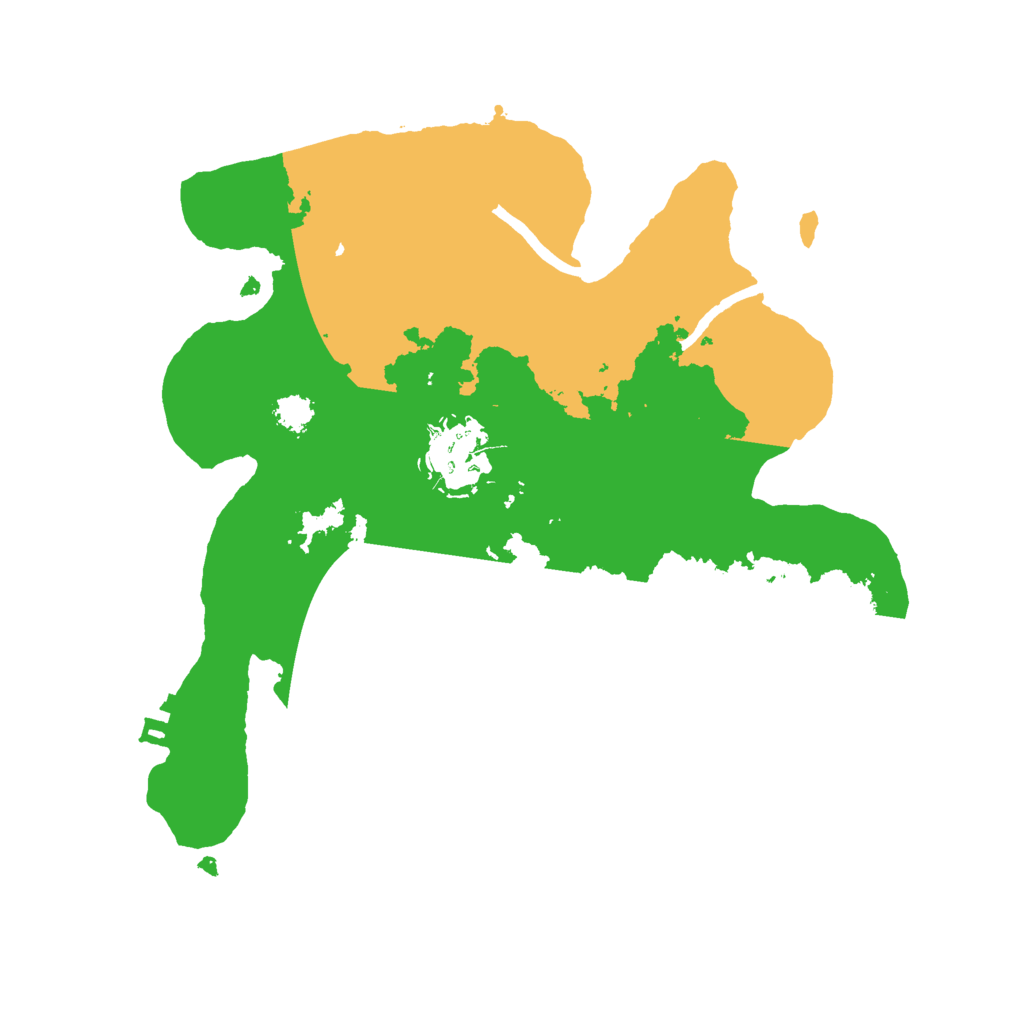 Biome Rust Map: Procedural Map, Size: 2500, Seed: 1561809427