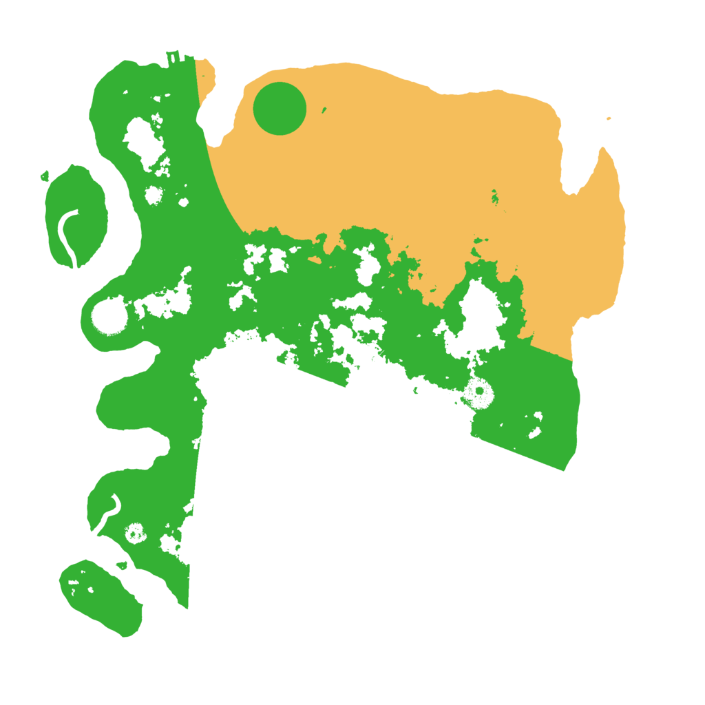 Biome Rust Map: Procedural Map, Size: 3500, Seed: 26125