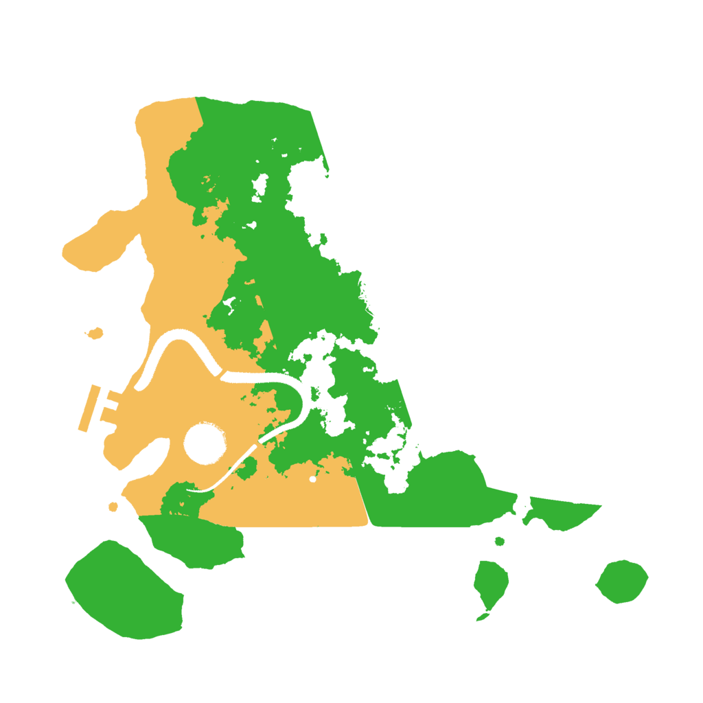 Biome Rust Map: Procedural Map, Size: 3000, Seed: 667582