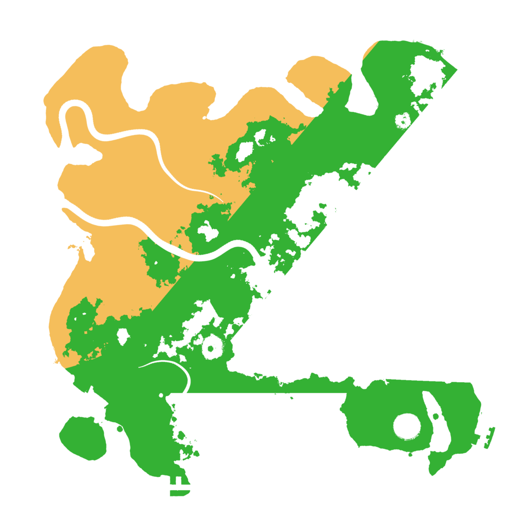 Biome Rust Map: Procedural Map, Size: 3500, Seed: 77853840