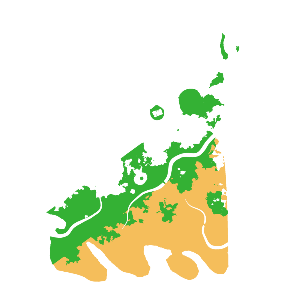 Biome Rust Map: Procedural Map, Size: 3500, Seed: 67775174