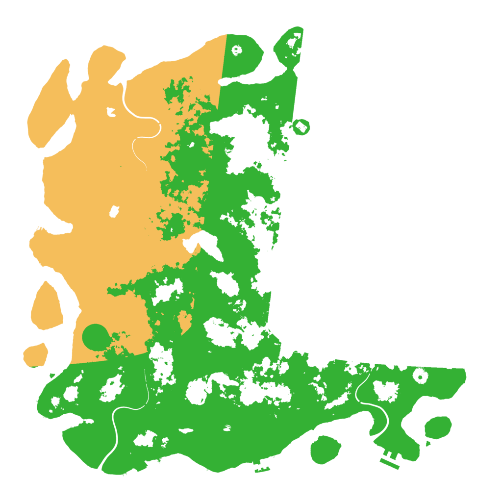 Biome Rust Map: Procedural Map, Size: 4998, Seed: 4622467