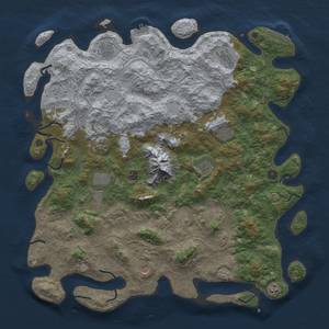 Thumbnail Rust Map: Procedural Map, Size: 5000, Seed: 1997154677, 18 Monuments