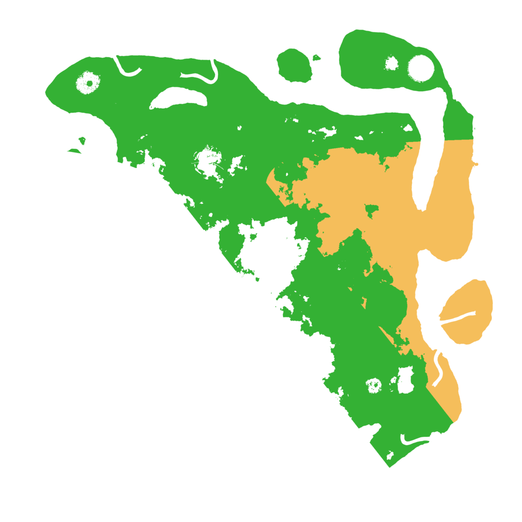Biome Rust Map: Procedural Map, Size: 3500, Seed: 576349285
