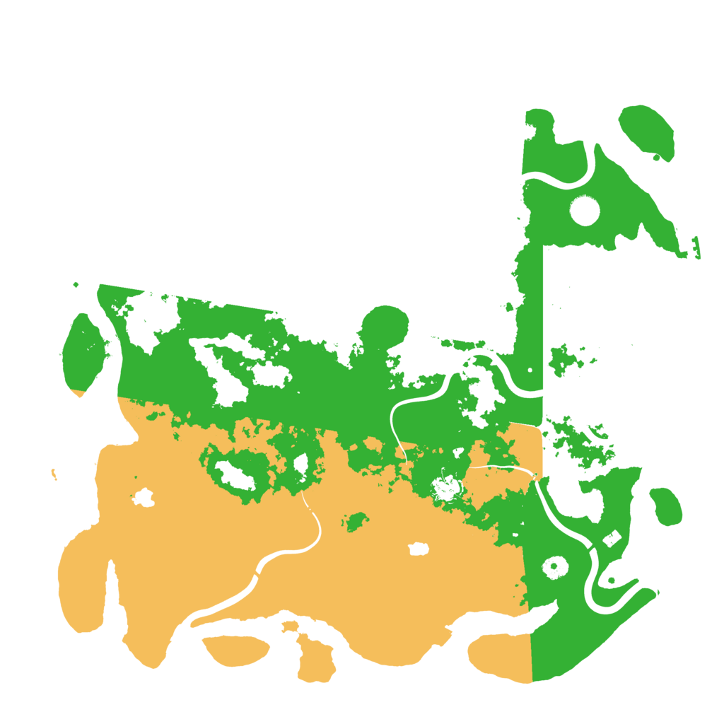 Biome Rust Map: Procedural Map, Size: 4500, Seed: 1999215819