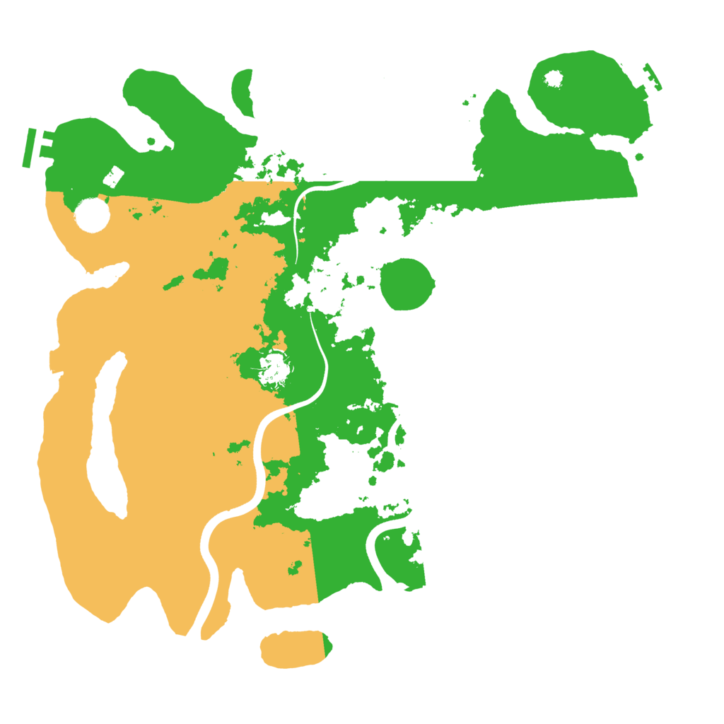 Biome Rust Map: Procedural Map, Size: 3700, Seed: 2044003895