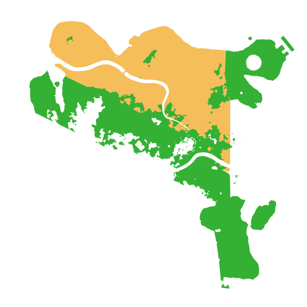 Biome Rust Map: Procedural Map, Size: 3500, Seed: 27134762