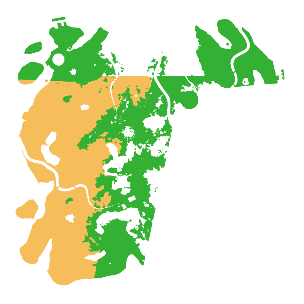 Biome Rust Map: Procedural Map, Size: 4500, Seed: 1095837681