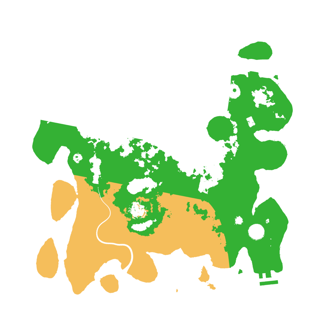 Biome Rust Map: Procedural Map, Size: 3500, Seed: 77647499