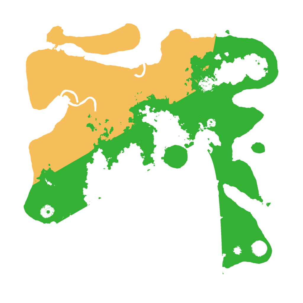 Biome Rust Map: Procedural Map, Size: 3500, Seed: 1234563322
